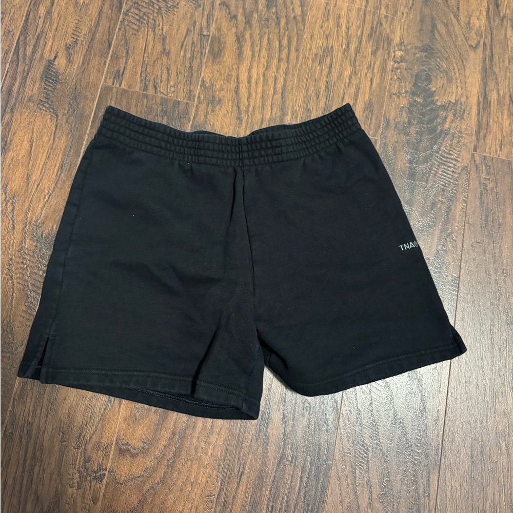 TNA Sweatfleece shorts in black size medium